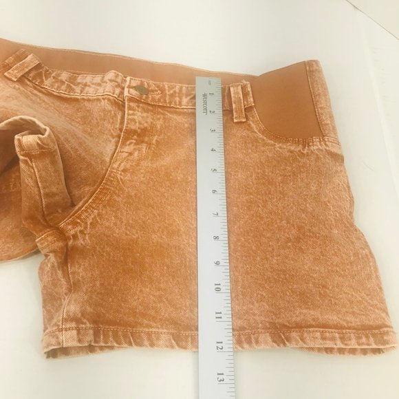 Isabel Maternity Ingrid/Isabel Women's Size 10 Side Panel Brown Carpenter Short - Picture 10 of 16